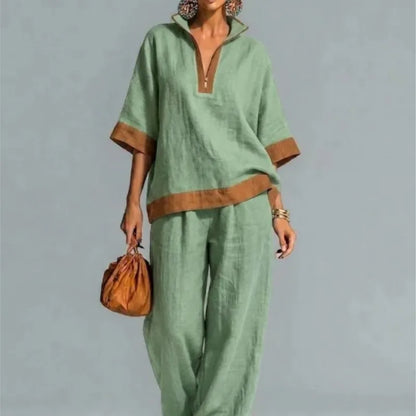 Completo Vintage Effetto Lino da Donna