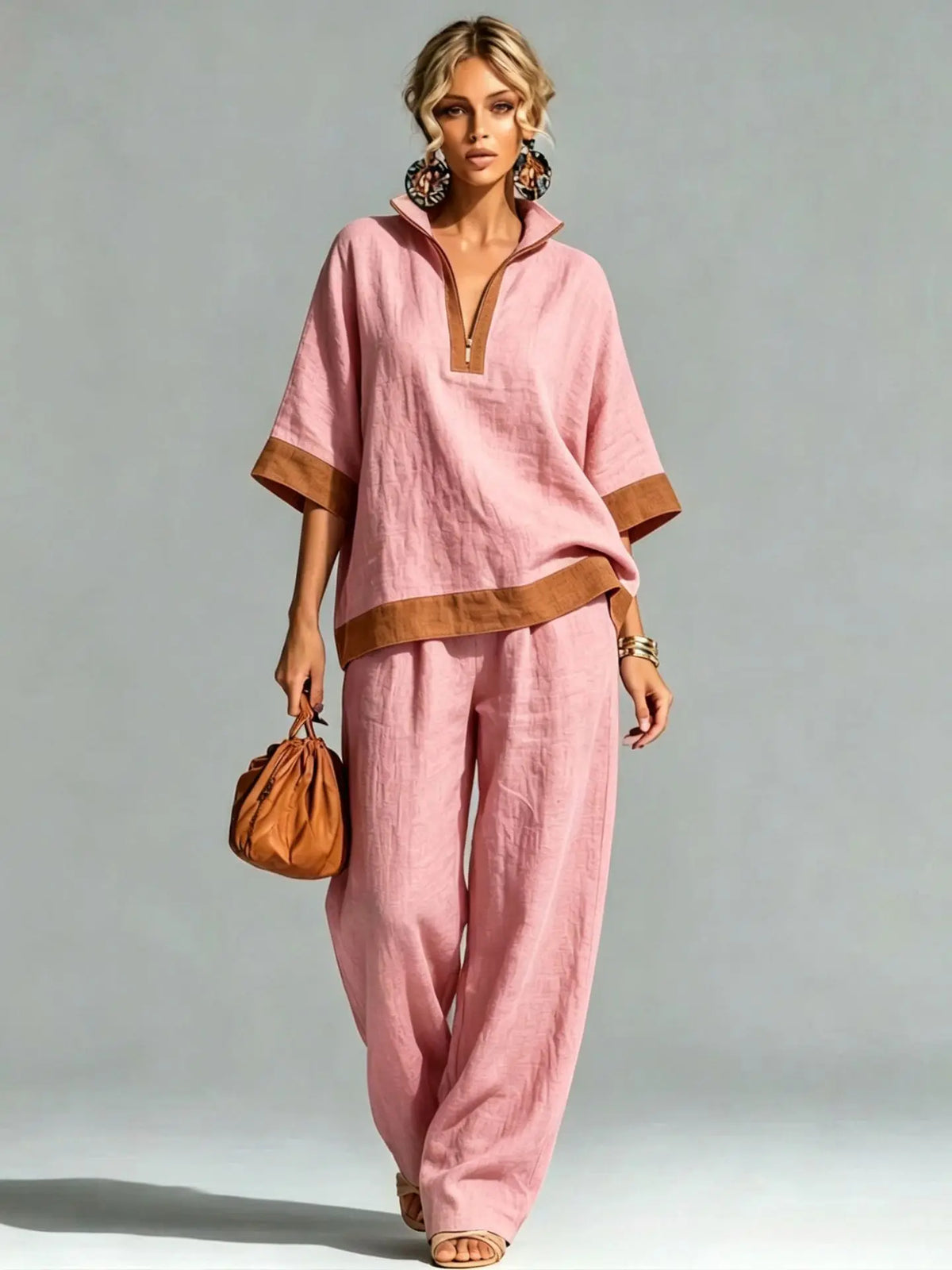 Completo Vintage Effetto Lino da Donna