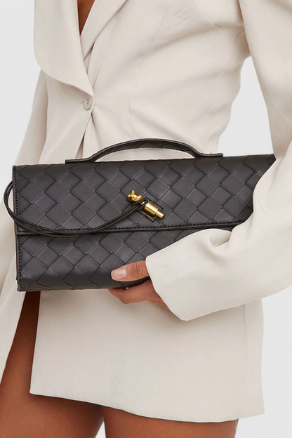 Melanie | Borsa a Mano con Fiocco Dorato