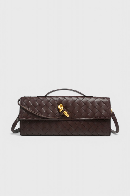 Melanie | Borsa a Mano con Fiocco Dorato