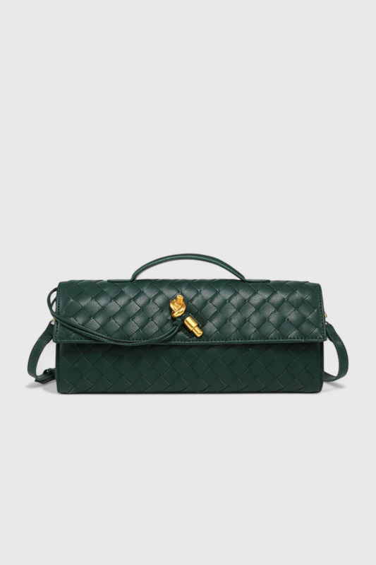 Melanie | Borsa a Mano con Fiocco Dorato