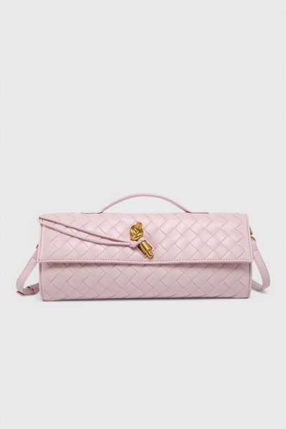 Melanie | Borsa a Mano con Fiocco Dorato