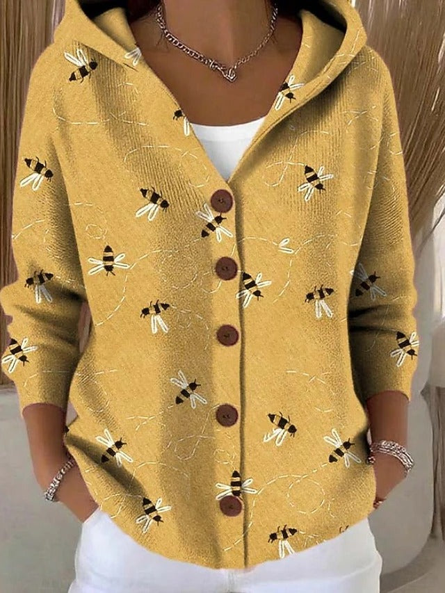 Jivara | Cardigan con Cappuccio Patchwork Artistico
