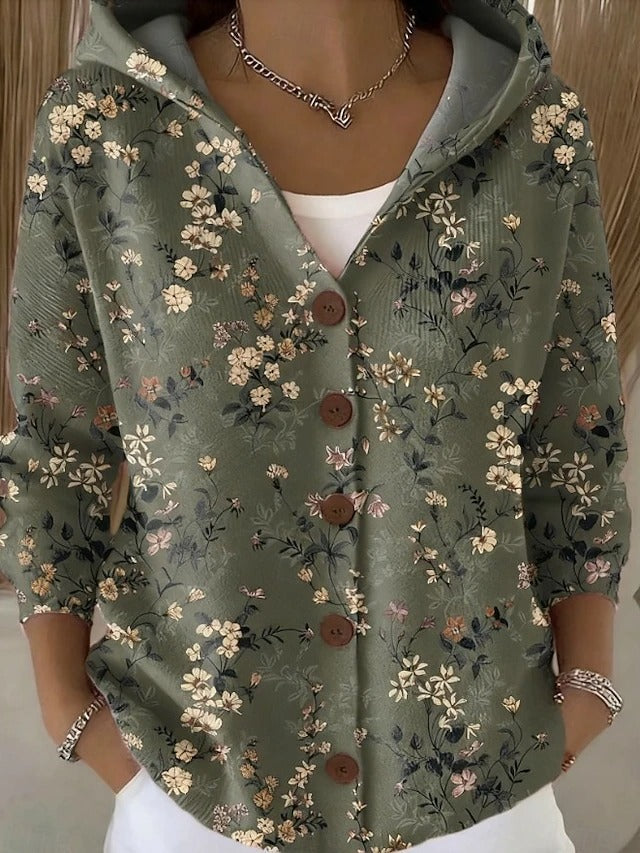 Jivara | Cardigan con Cappuccio Patchwork Artistico