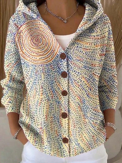 Willa™ | Button-Front Hooded Cardigan