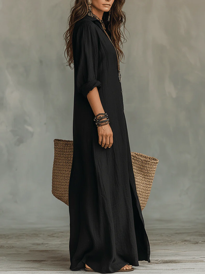 EMILIA | Abito Maxi Effortless dalla Silhouette Lusinghiera per l'Uso Quotidiano