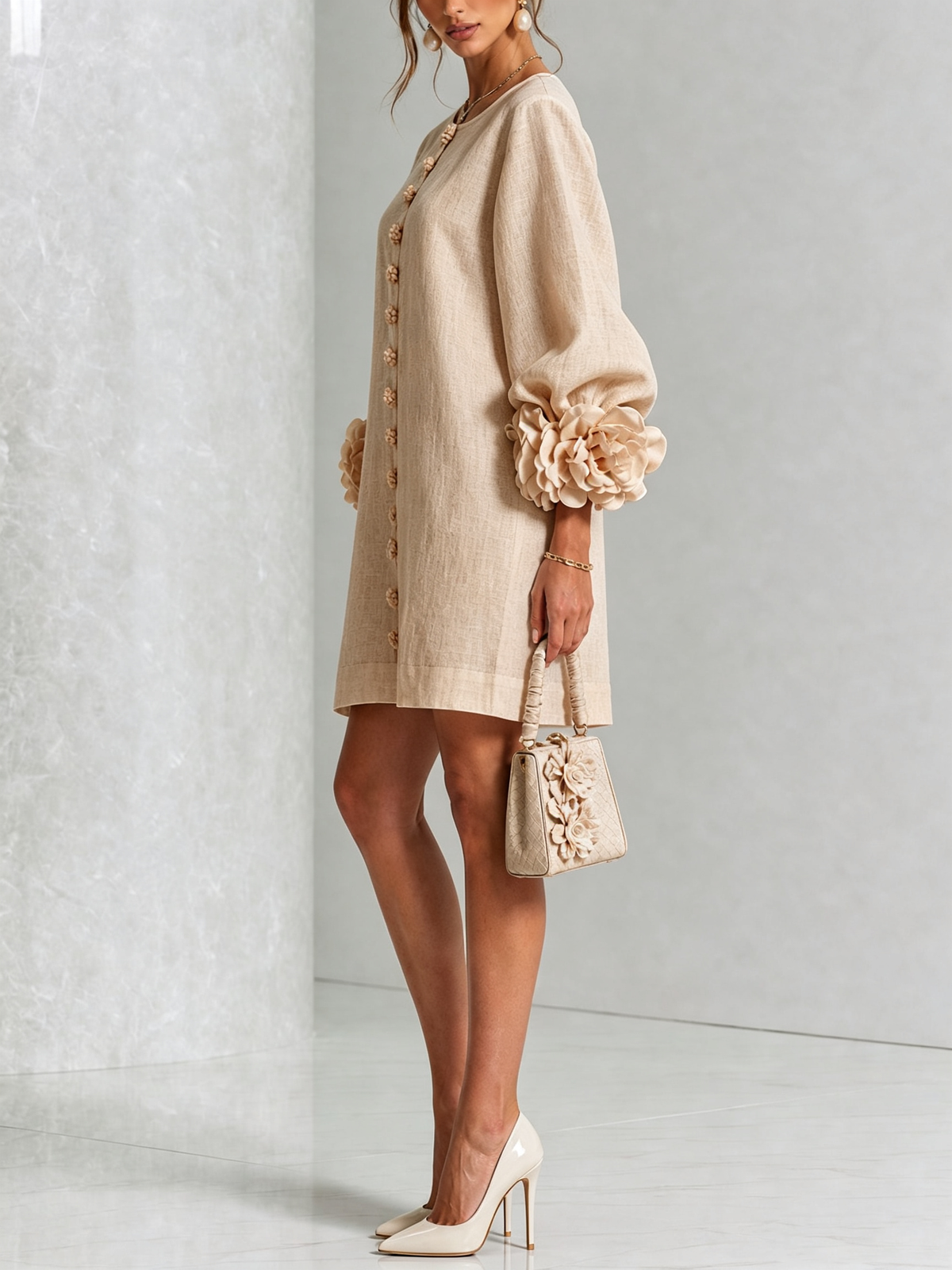 Rosalie | Abito Mini con Bottoni
