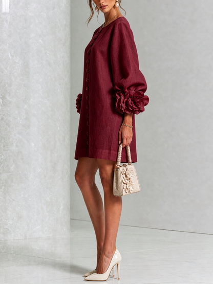 Rosalie | Abito Mini con Bottoni