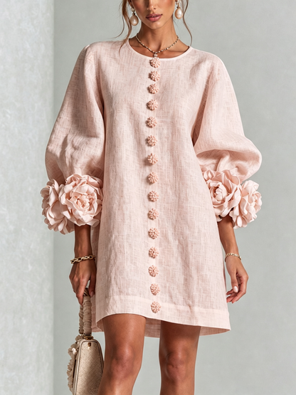 Rosalie | Abito Mini con Bottoni