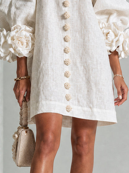 Rosalie | Abito Mini con Bottoni