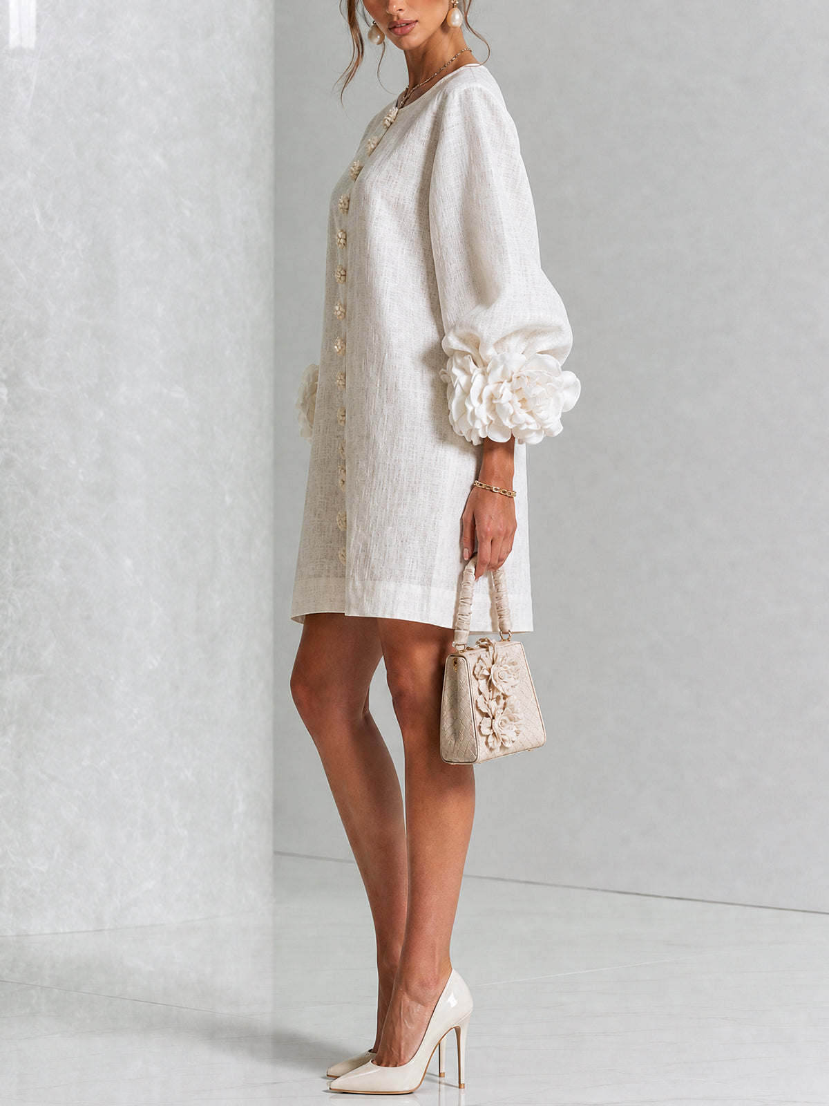 Rosalie | Abito Mini con Bottoni