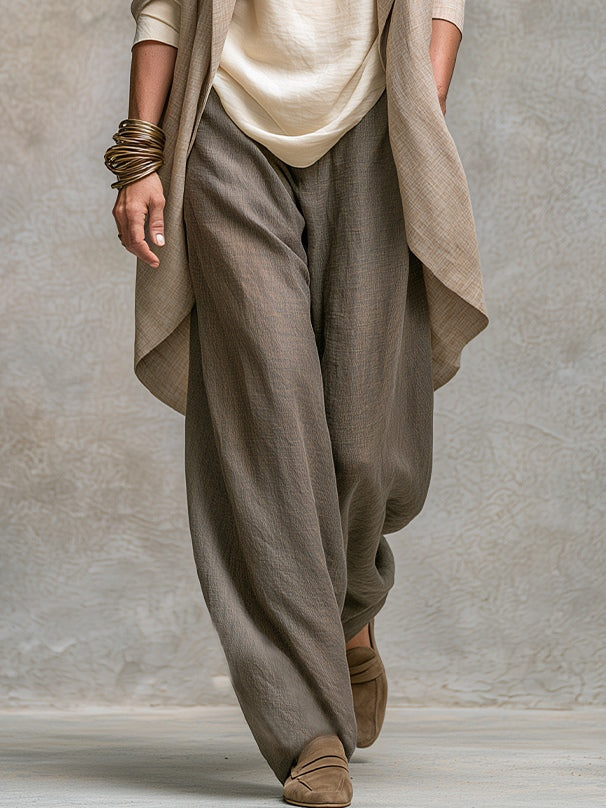 SPERANZA | Completo Boho in Tre Pezzi Beige e Grigio