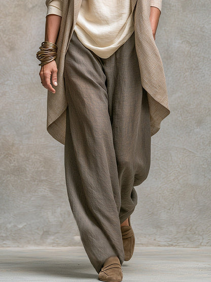 SPERANZA | Completo Boho in Tre Pezzi Beige e Grigio