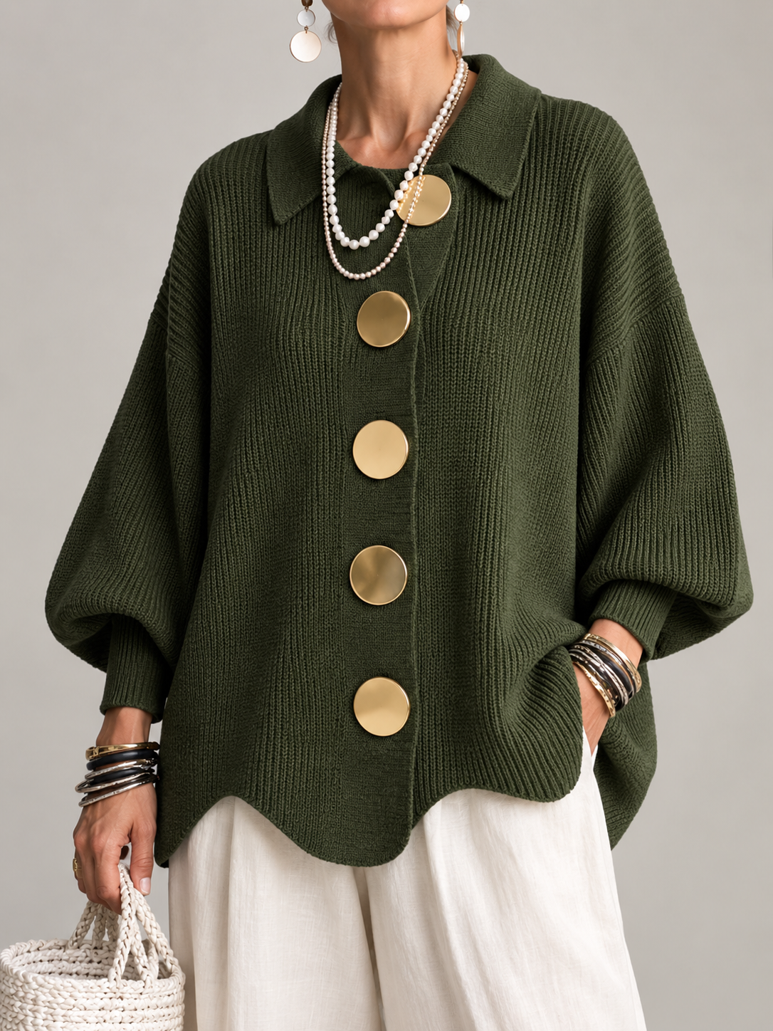Ardelle | Cardigan Oversize con Collo