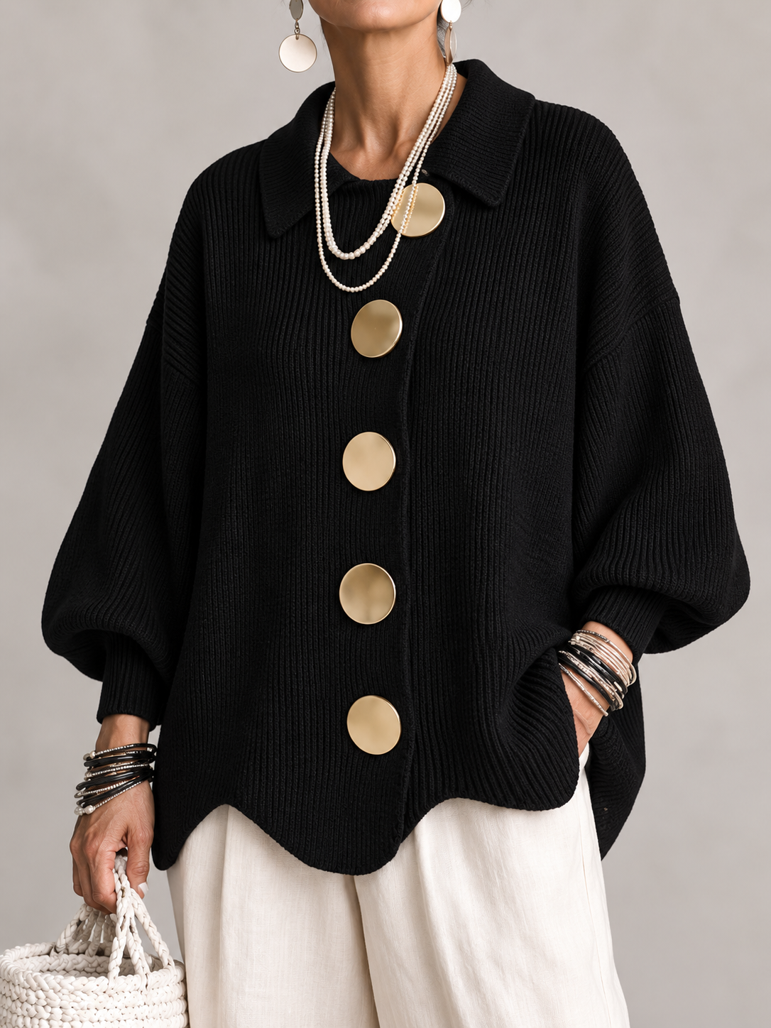 Ardelle | Cardigan Oversize con Collo