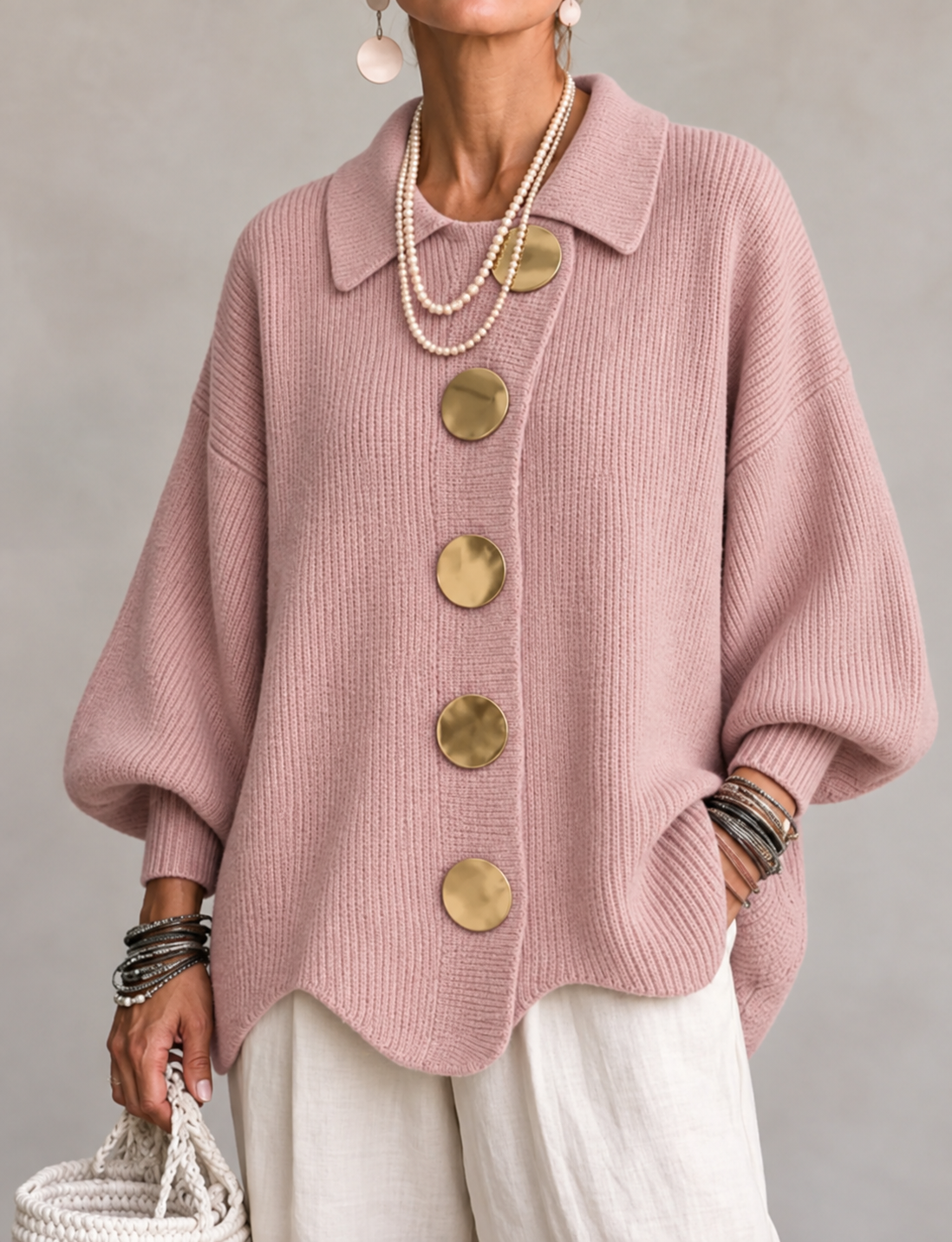Ardelle | Cardigan Oversize con Collo