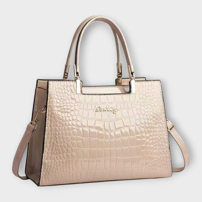 Erain | Borsa Lucida in Pelle Effetto Coccodrillo