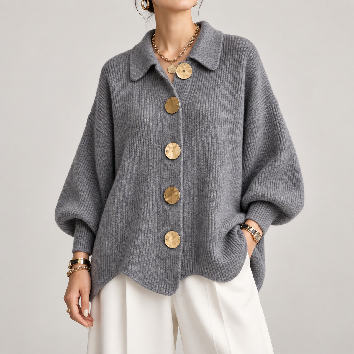 Ardelle | Cardigan Oversize con Collo