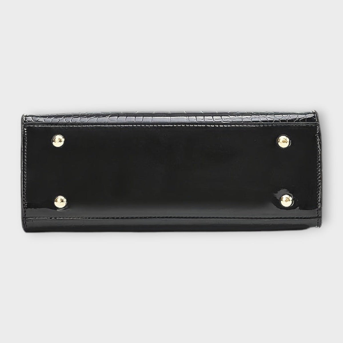 Erain | Borsa Lucida in Pelle Effetto Coccodrillo