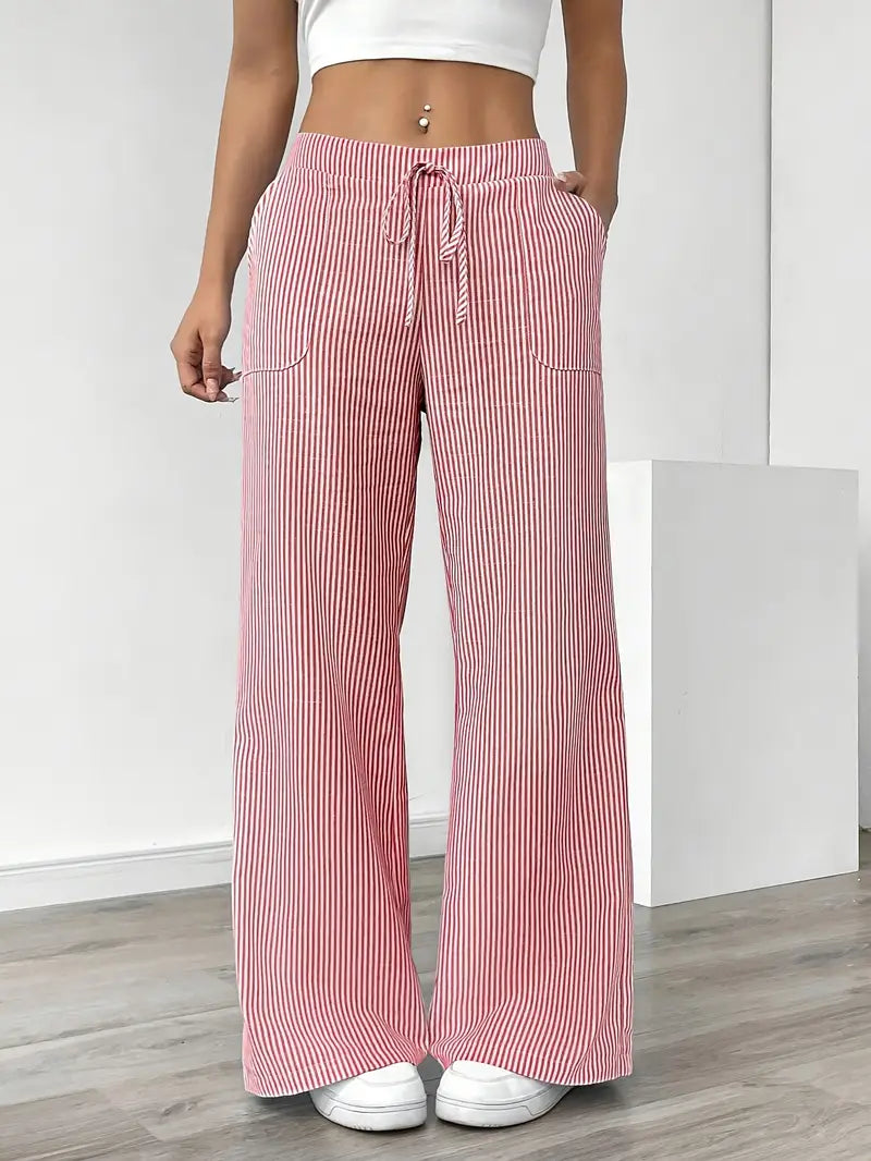 Elise | Pantaloni a Righe Rilassati