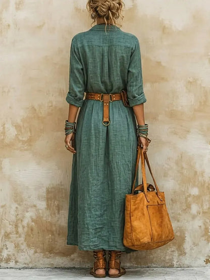 Maren | Abito Camicia a Stampa Artistica