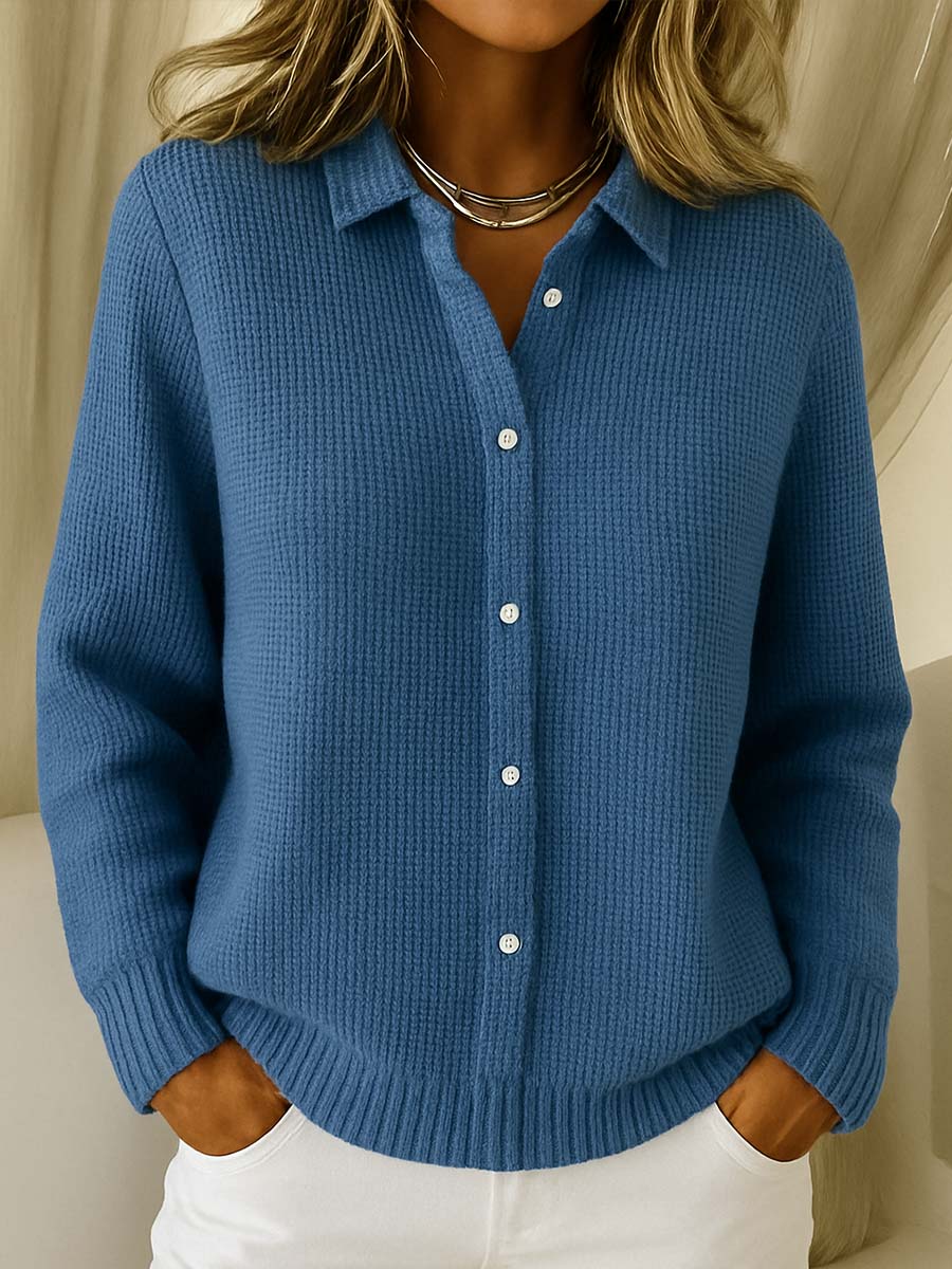 Cardigan Morbido a Maniche Lunghe Classico