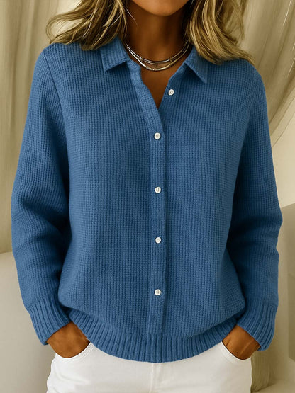 Cardigan Morbido a Maniche Lunghe Classico