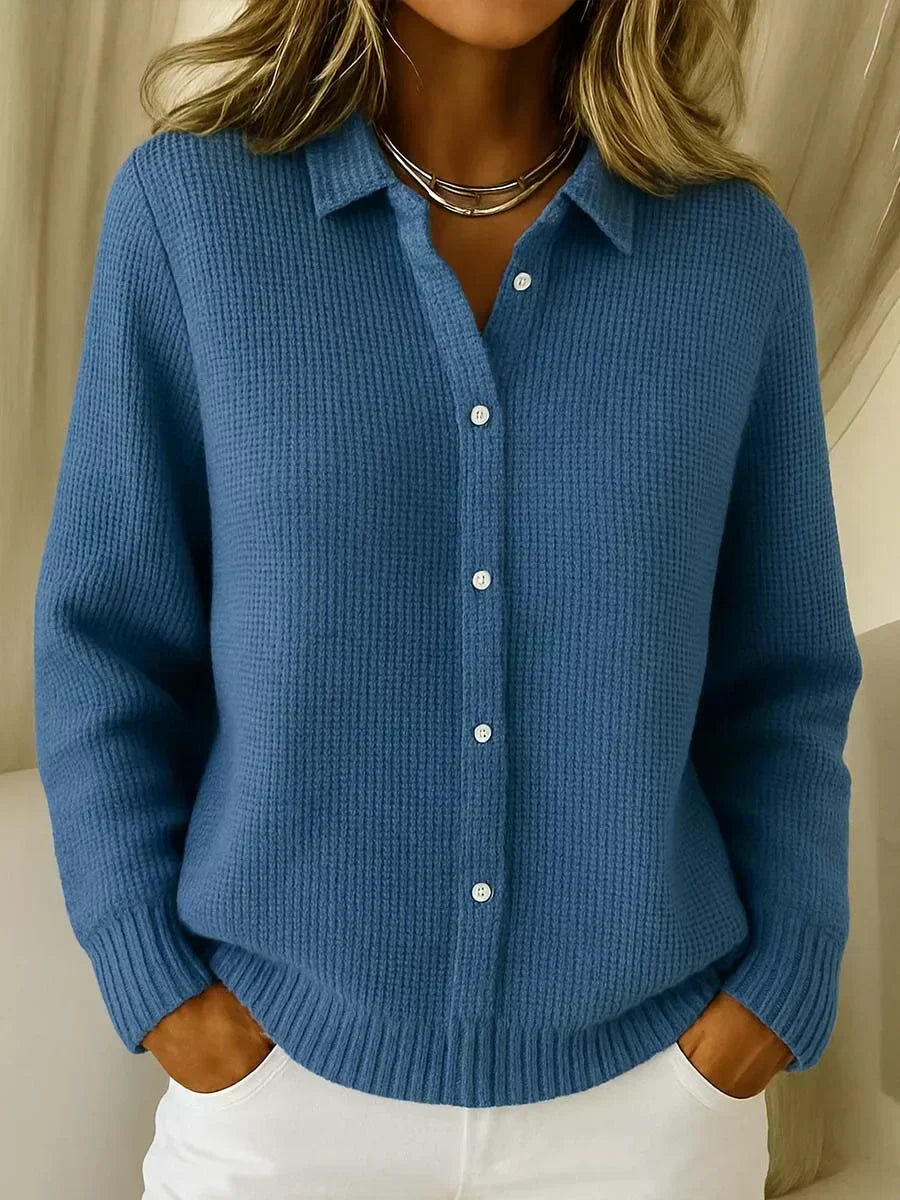 Camille | Cardigan con Bottoni in Maglia Testurizzata