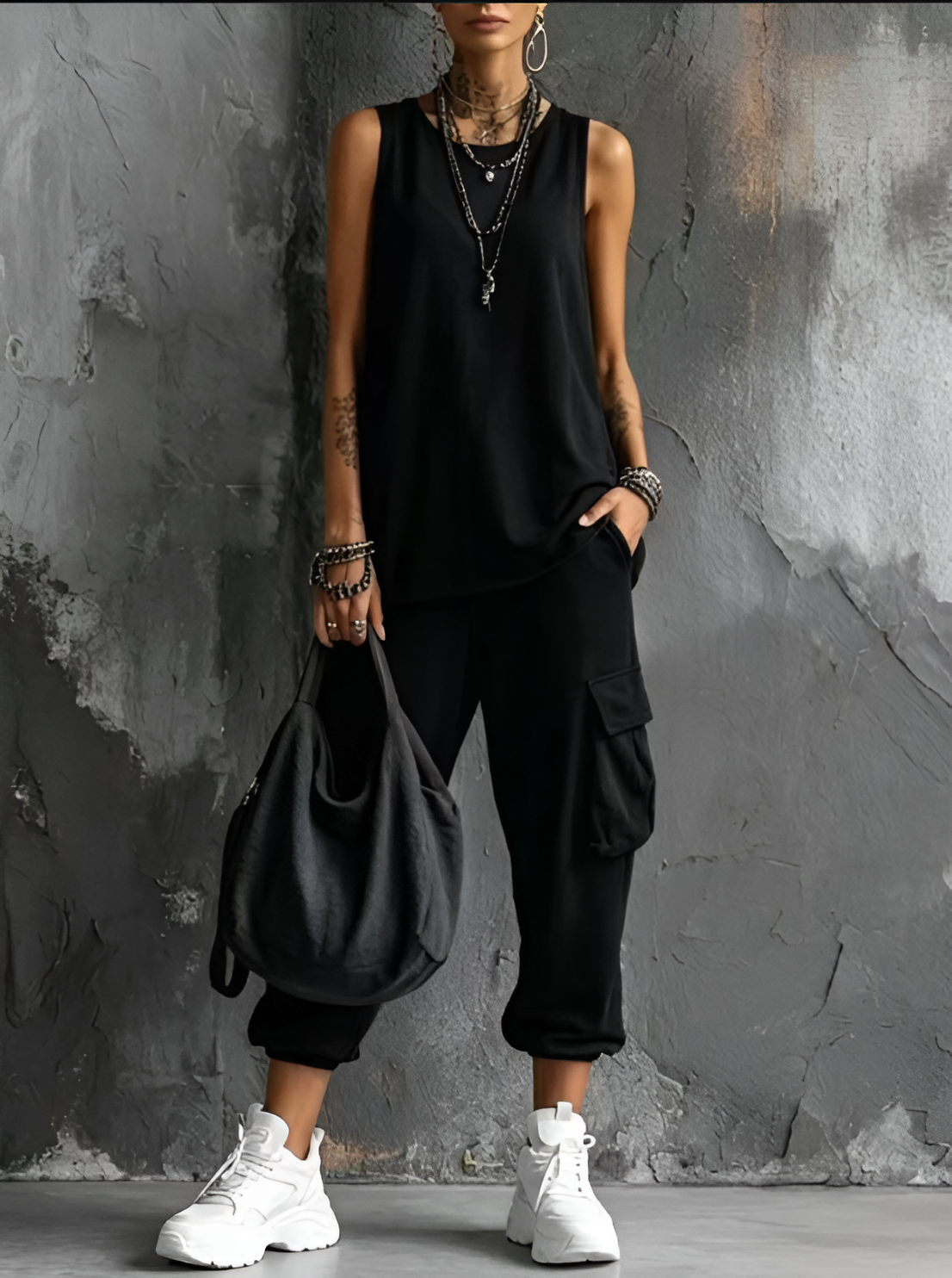 VALENTINA | Set Casual Morbido con Tasche