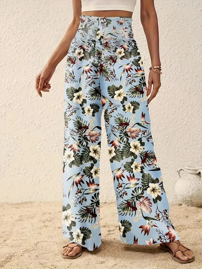 Alexa | Pantaloni Eleganti Floreali