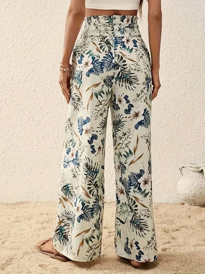 Alexa | Pantaloni Eleganti Floreali