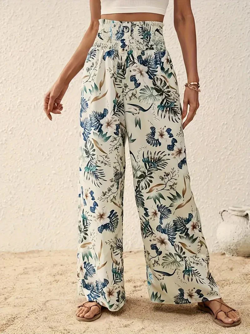 Alexa | Pantaloni Eleganti Floreali