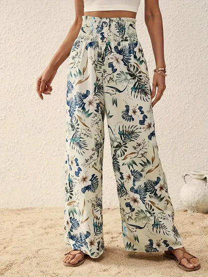 Alexa | Pantaloni Eleganti Floreali