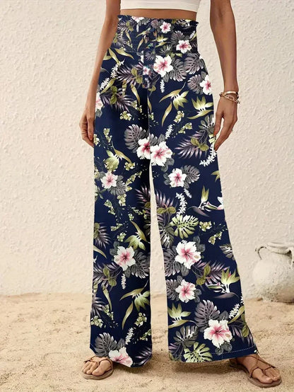 Alexa | Pantaloni Eleganti Floreali