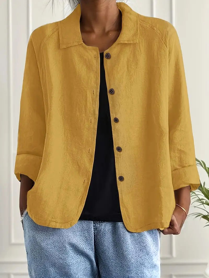 Zeffirine | Blusa Aperta Ocra