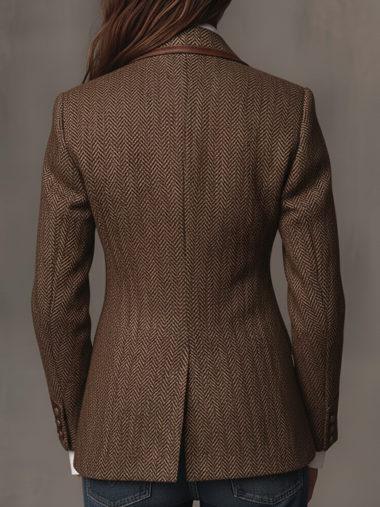 Georgette | Blazer Spigato con Dettagli Paisley