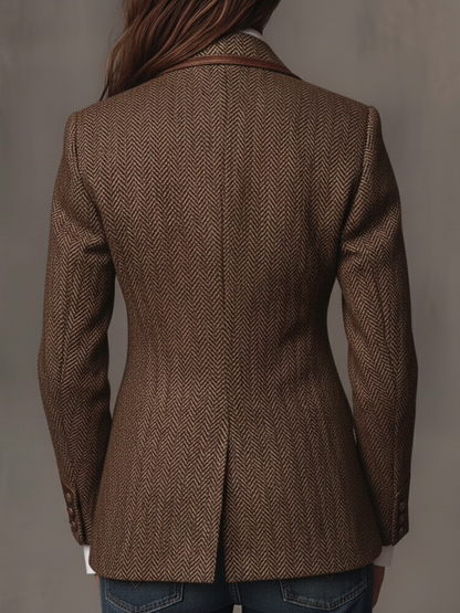 Georgette | Blazer Spigato con Dettagli Paisley