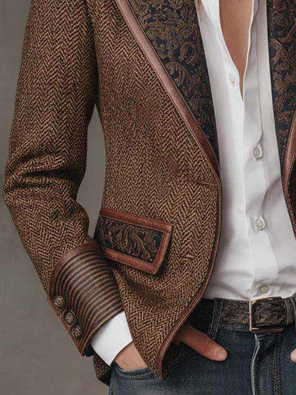 Georgette | Blazer Spigato con Dettagli Paisley