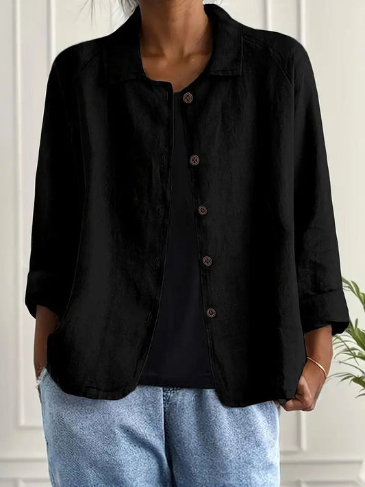 Ysolde | Blusa Aperta Nera