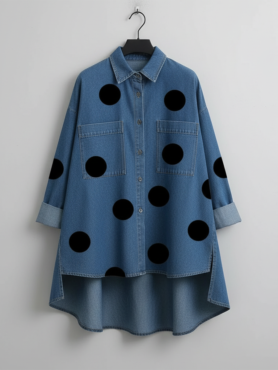 Peggy | Camicia Oversize a Pois