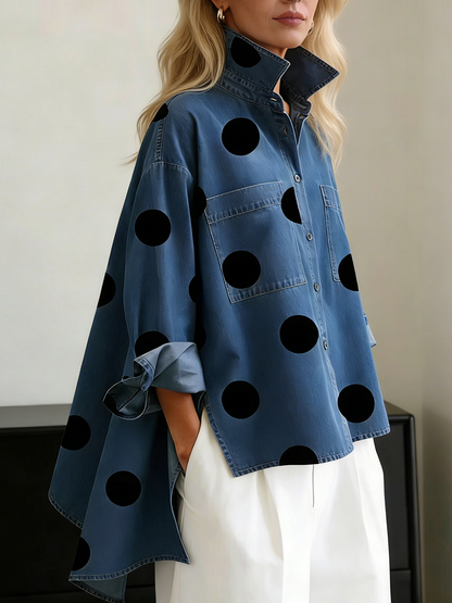 Peggy | Camicia Oversize a Pois
