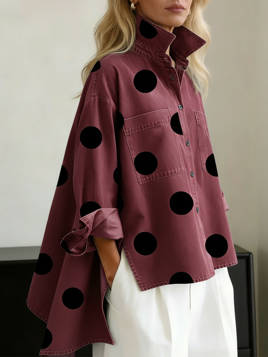 Peggy | Camicia Oversize a Pois