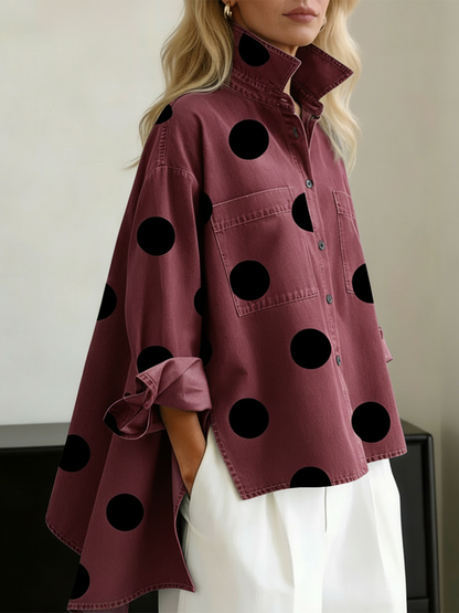 Peggy | Camicia Oversize a Pois