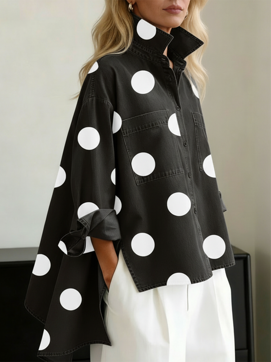Peggy | Camicia Oversize a Pois