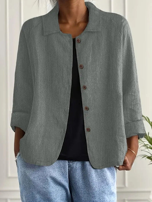 Amabilia | Blusa Aperta Grigio Verde