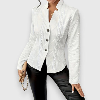 Loretta | Cardigan Testurizzato con Bottoni