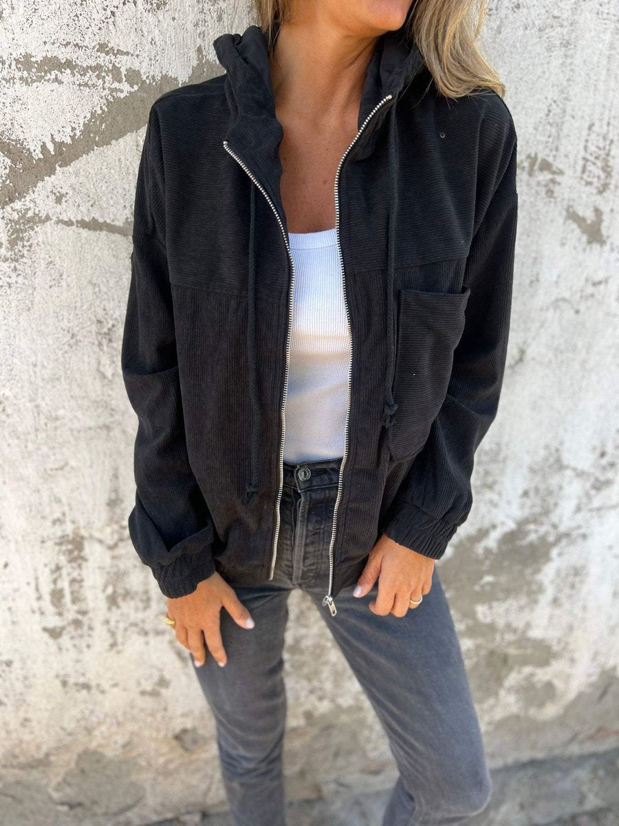 Lauren | Giacca Costine con Cappuccio e Zip