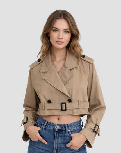 Juliana | Trench Corto con Cintura
