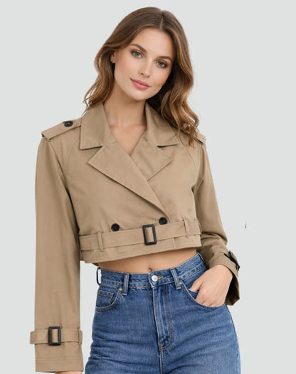 Juliana | Trench Corto con Cintura