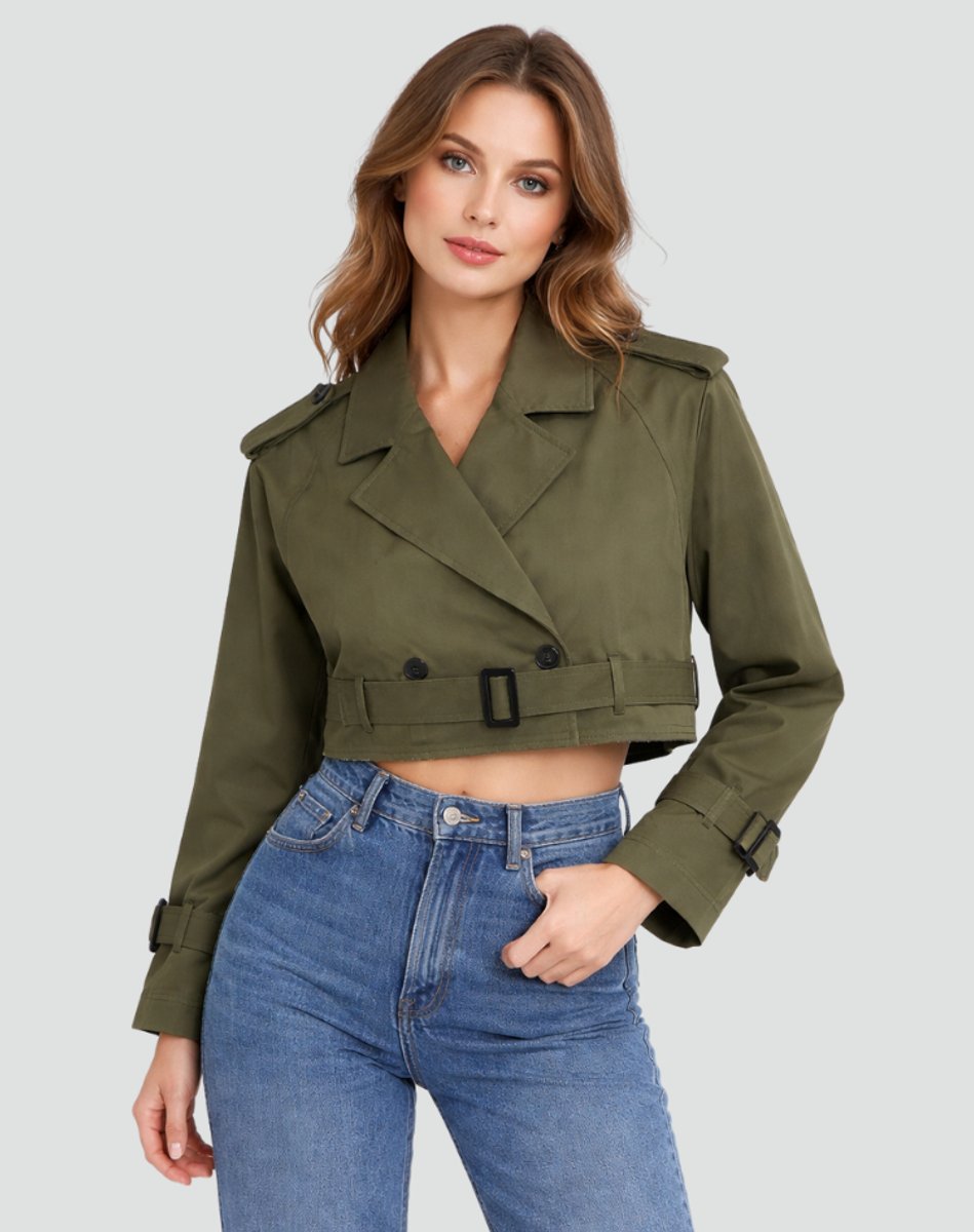 Juliana | Trench Corto con Cintura